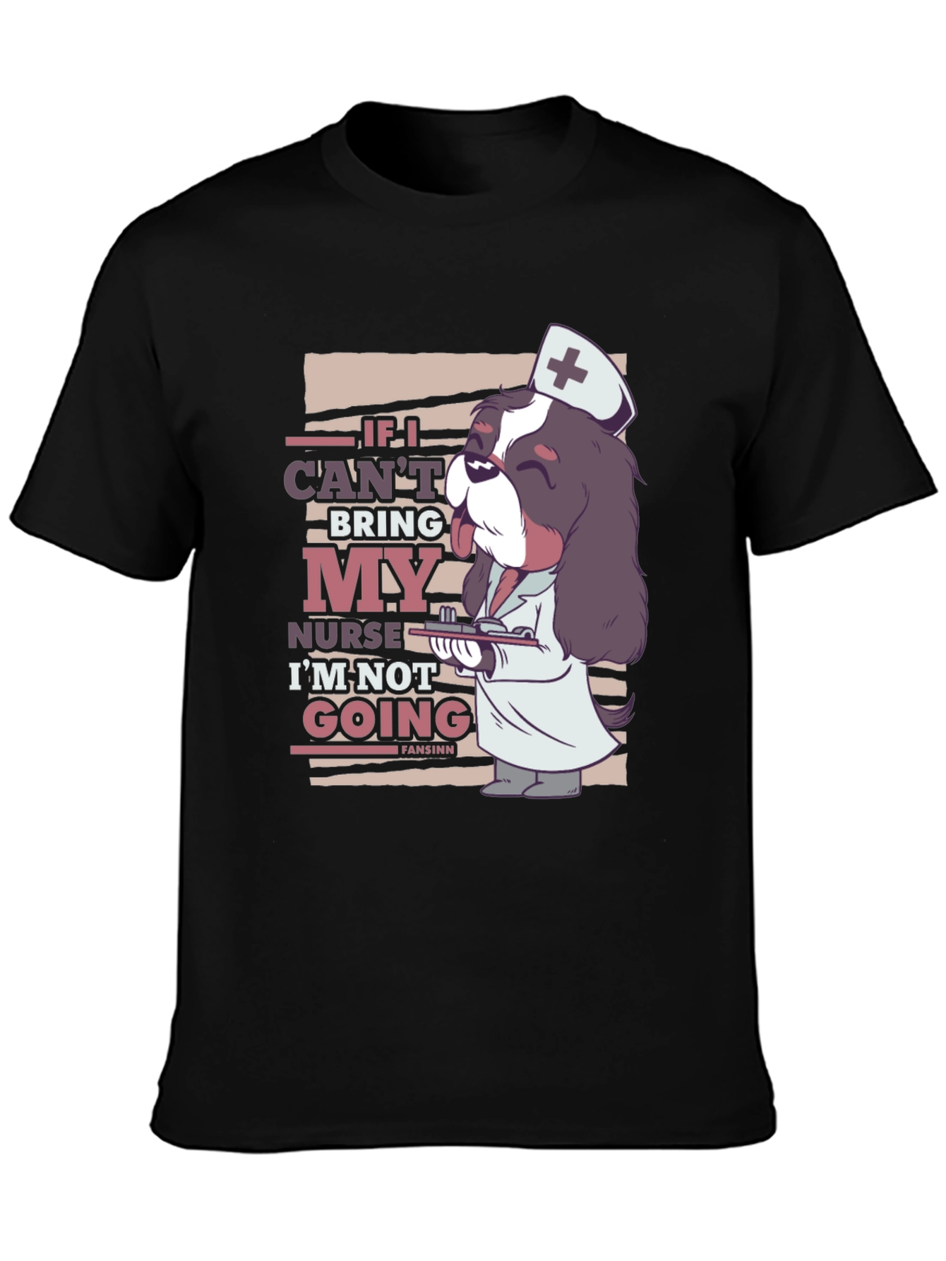 Funny Nurse Dog T-Shirt - Cute Canine Medical Humor