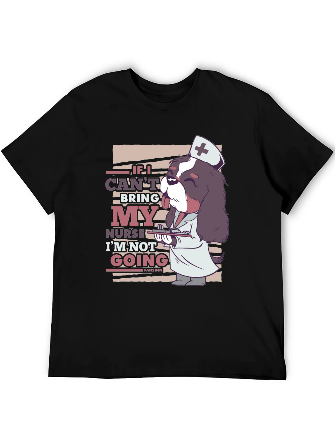 Funny Nurse Dog T-Shirt - Cute Canine Medical Humor