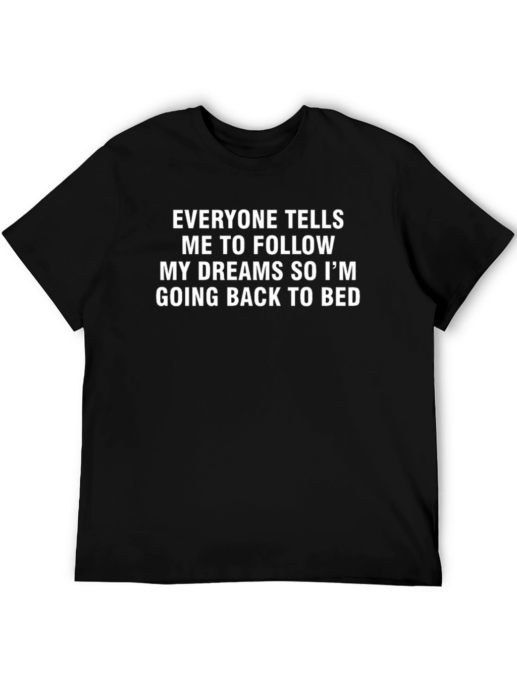 Funny Going Back To Bed Black T-Shirt