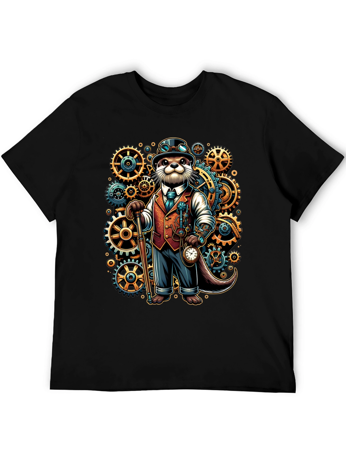 Steampunk Otter Graphic Tee