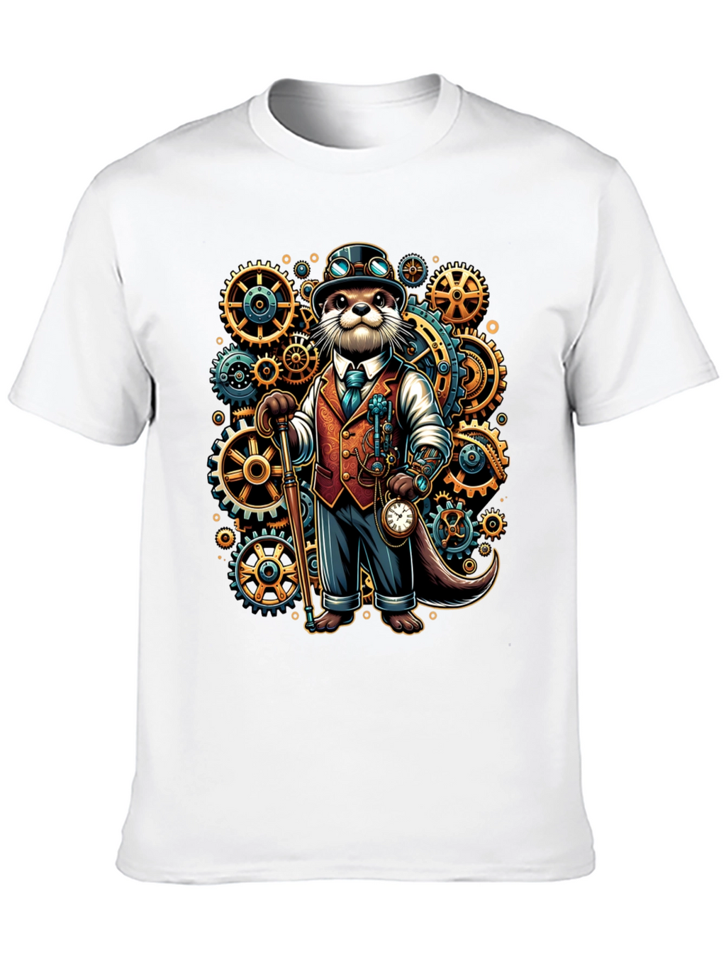 Steampunk Otter Graphic Tee