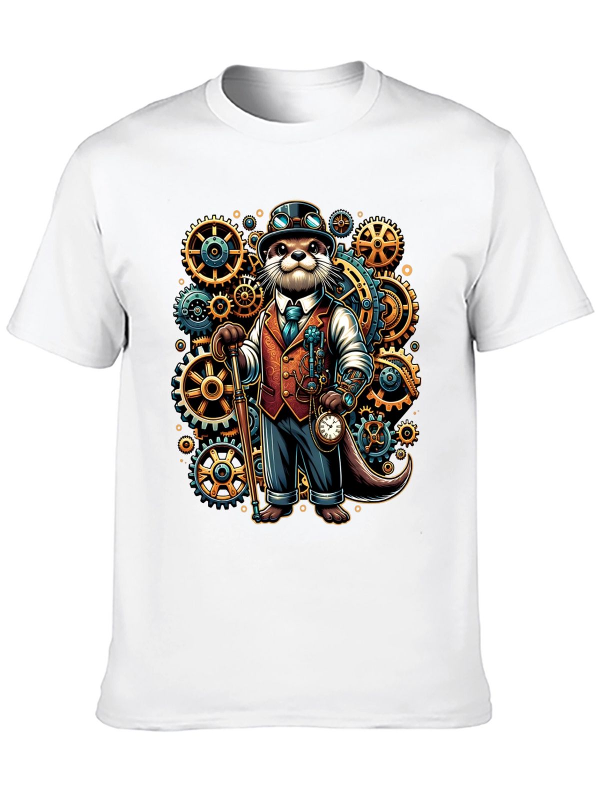Steampunk Otter Graphic Tee