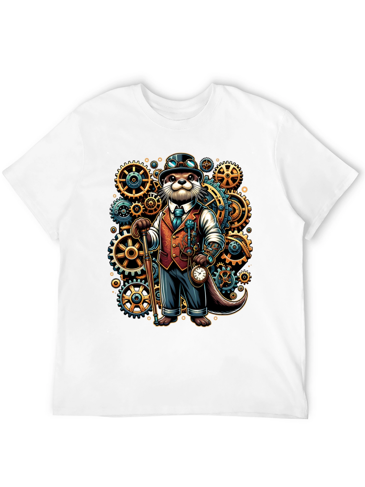 Steampunk Otter Graphic Tee