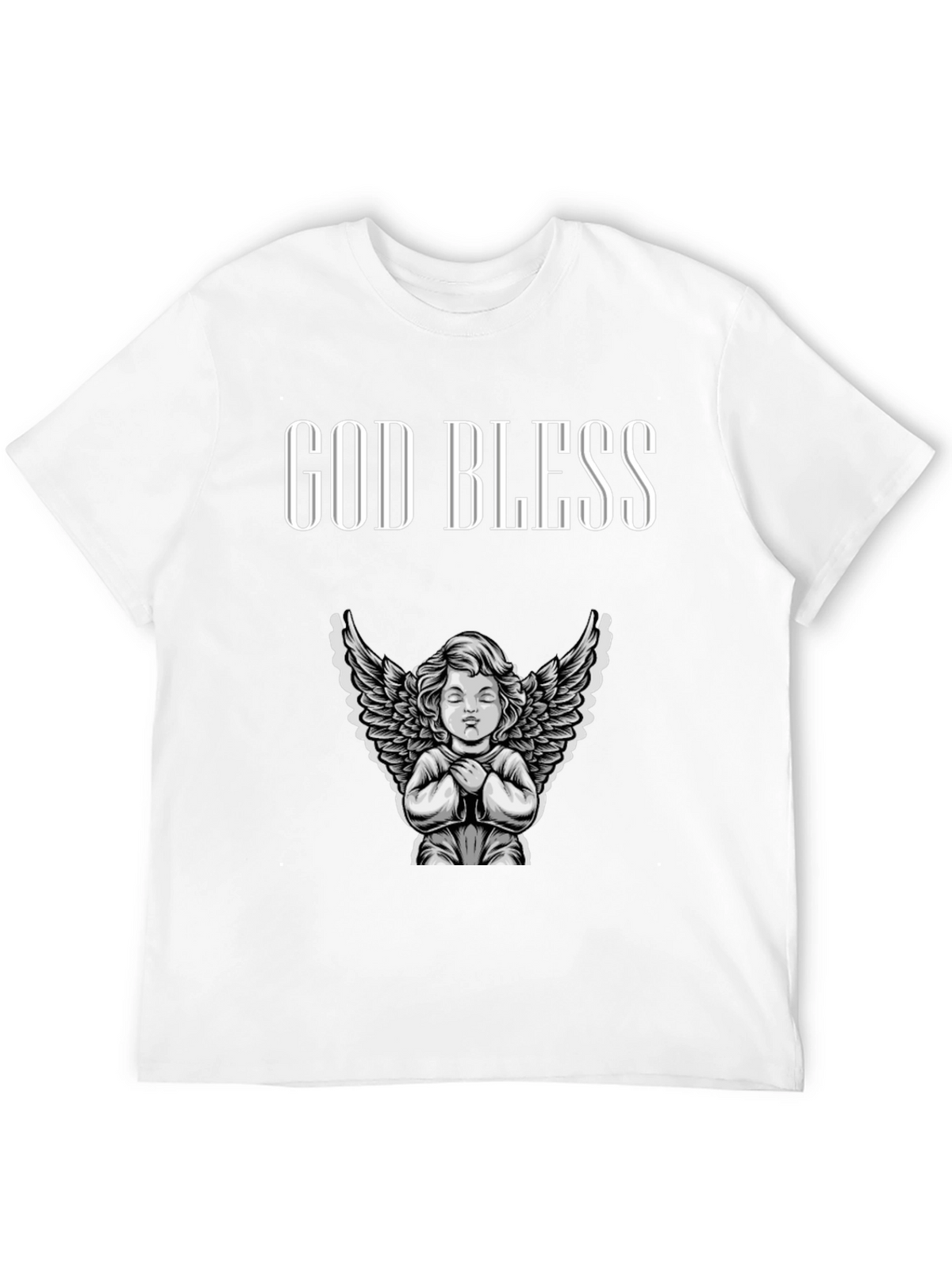 God Bless Angel Graphic T-Shirt - Unisex
