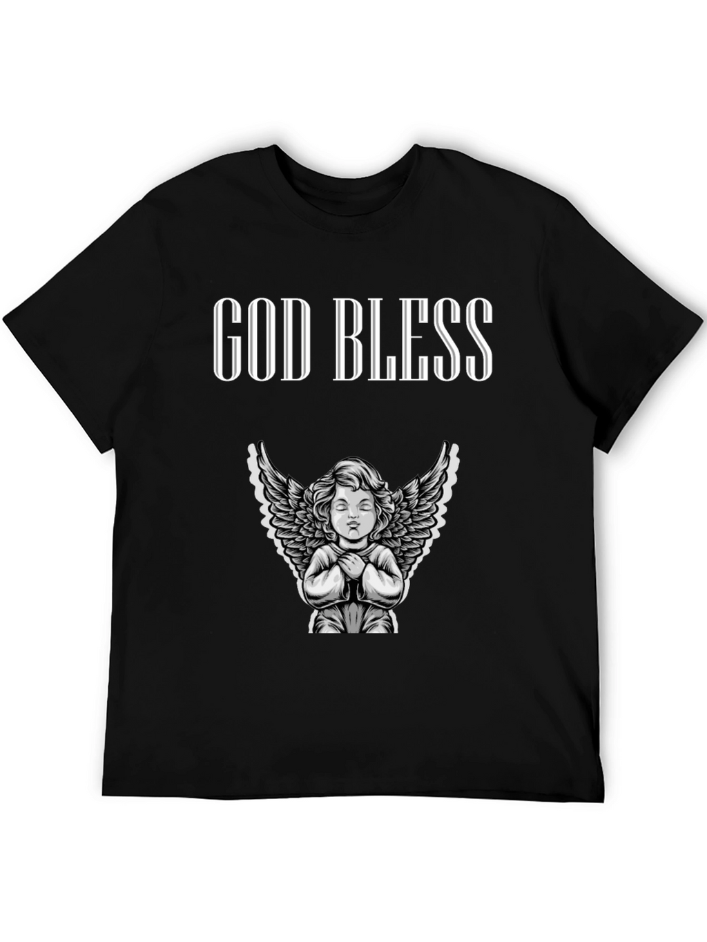 God Bless Angel Graphic T-Shirt - Unisex