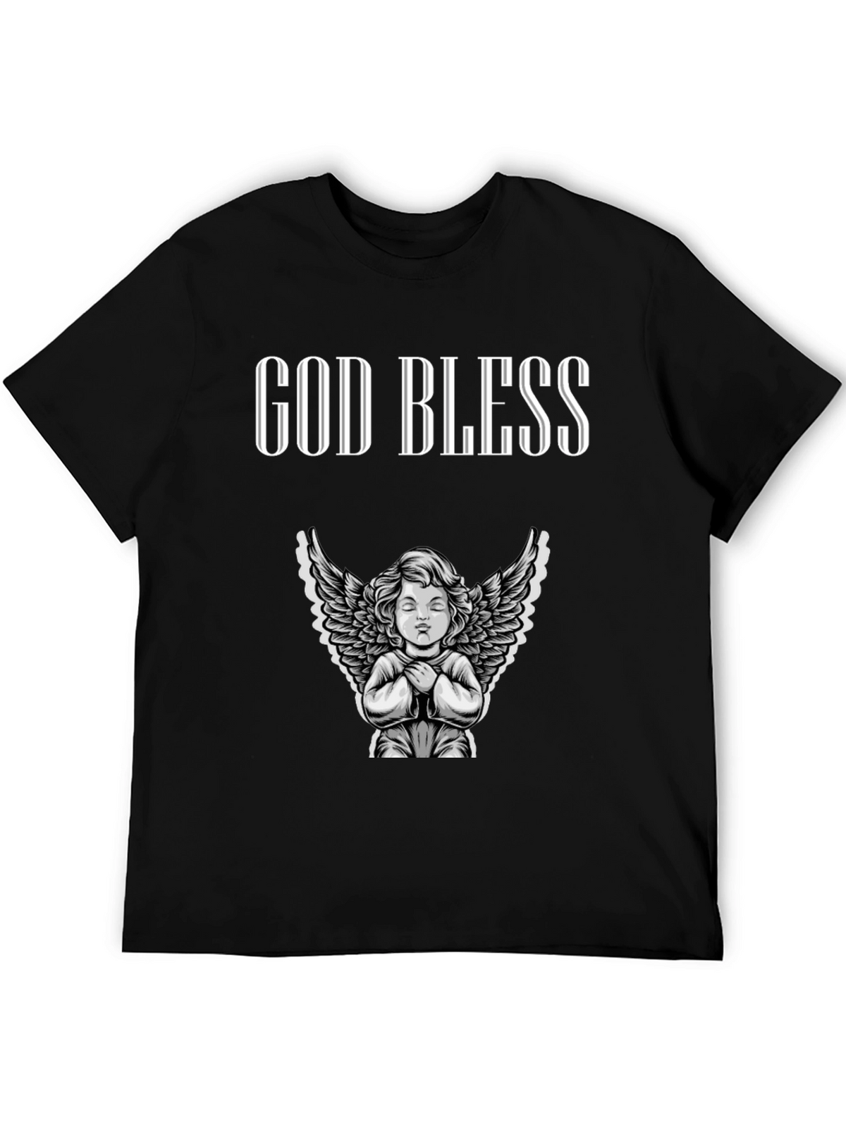 God Bless Angel Graphic T-Shirt - Unisex