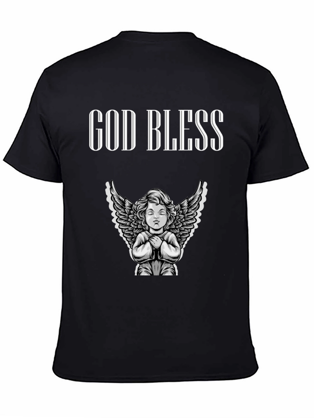 God Bless Angel Graphic T-Shirt - Unisex