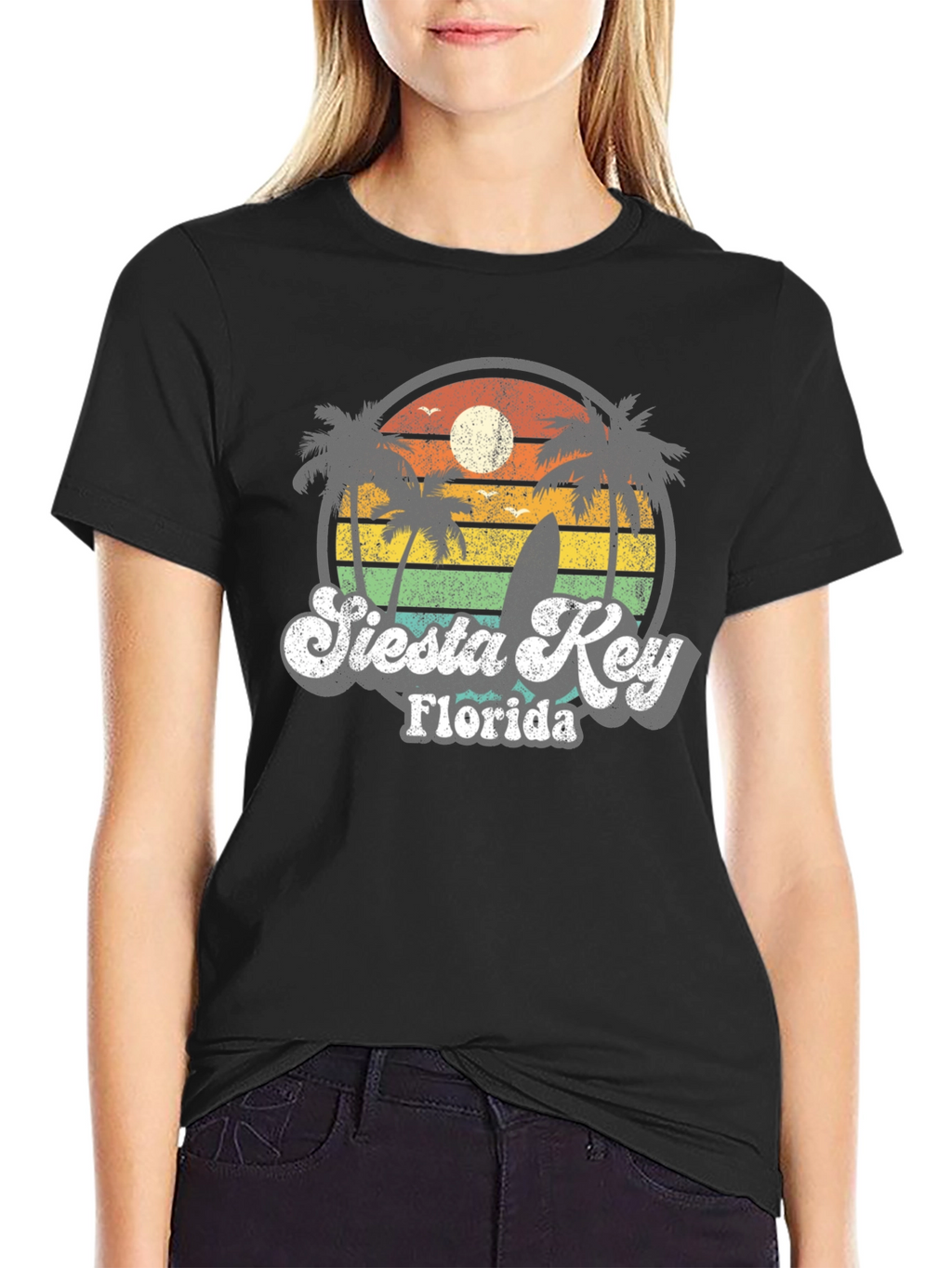 Retro Siesta Key Florida T-Shirt