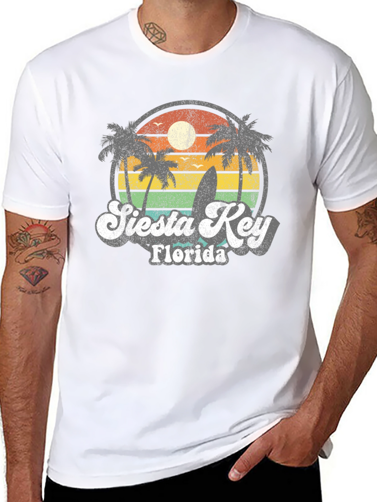Retro Siesta Key Florida T-Shirt