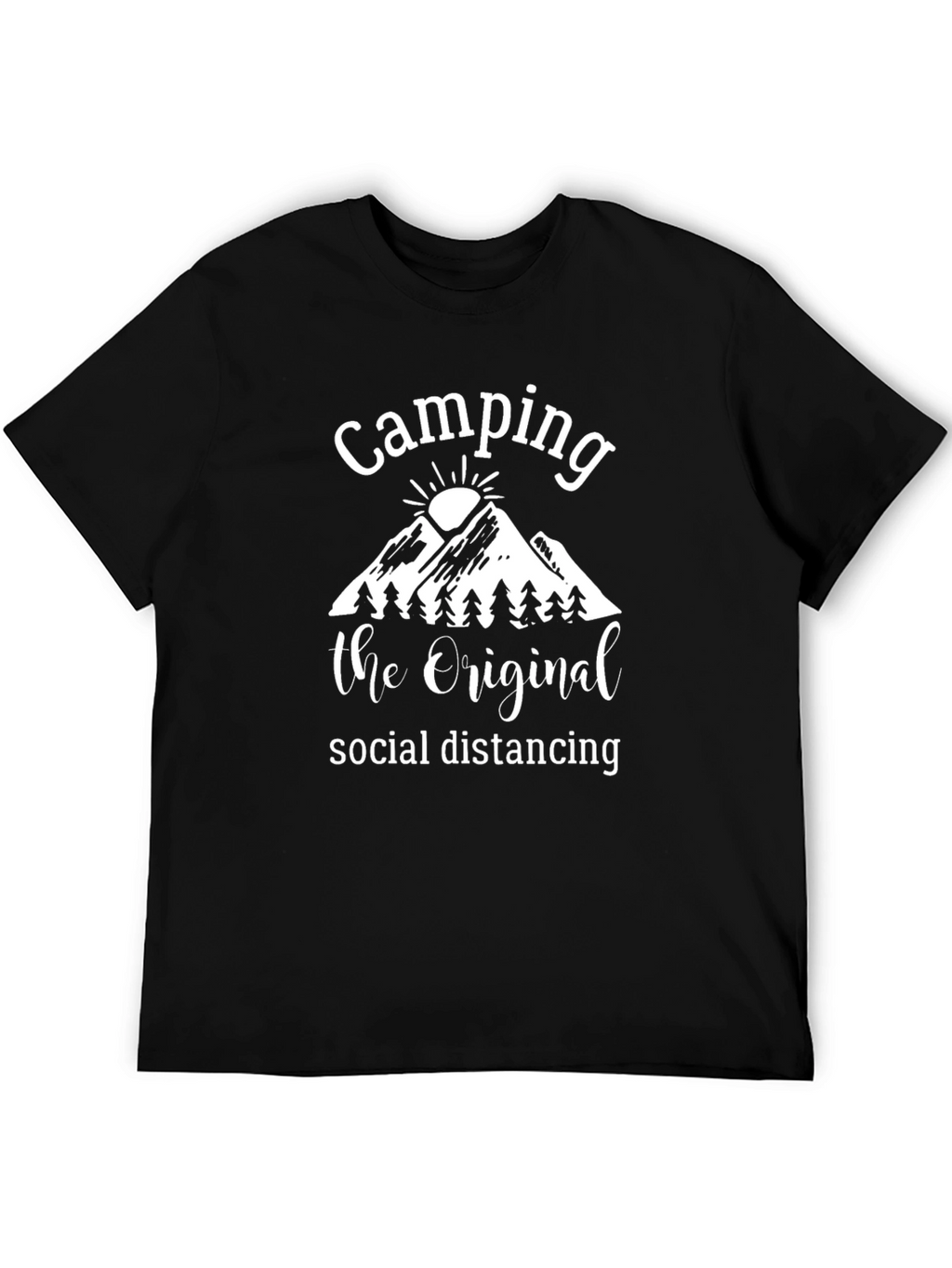 Camping The Original Social Distancing Graphic Tee