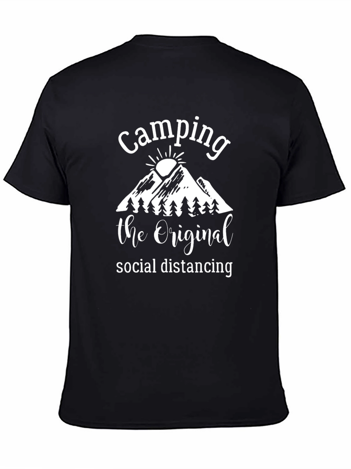 Camping The Original Social Distancing Graphic Tee