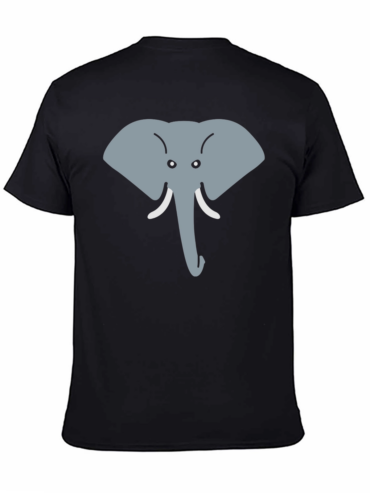Elephant Face Graphic Tee - Cute Animal Design