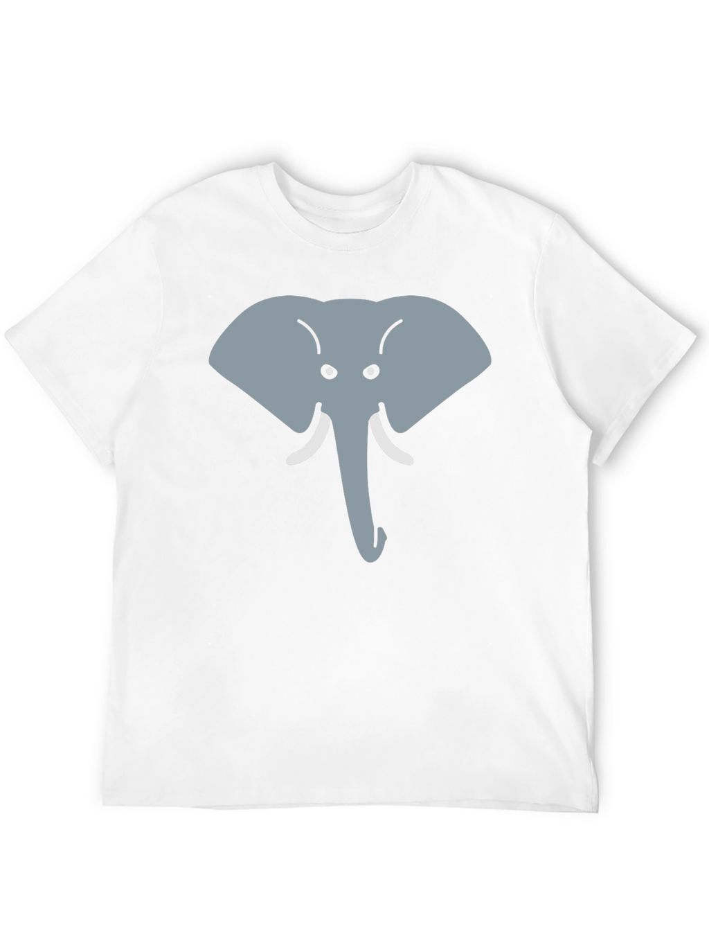 Elephant Face Graphic Tee - Cute Animal Design