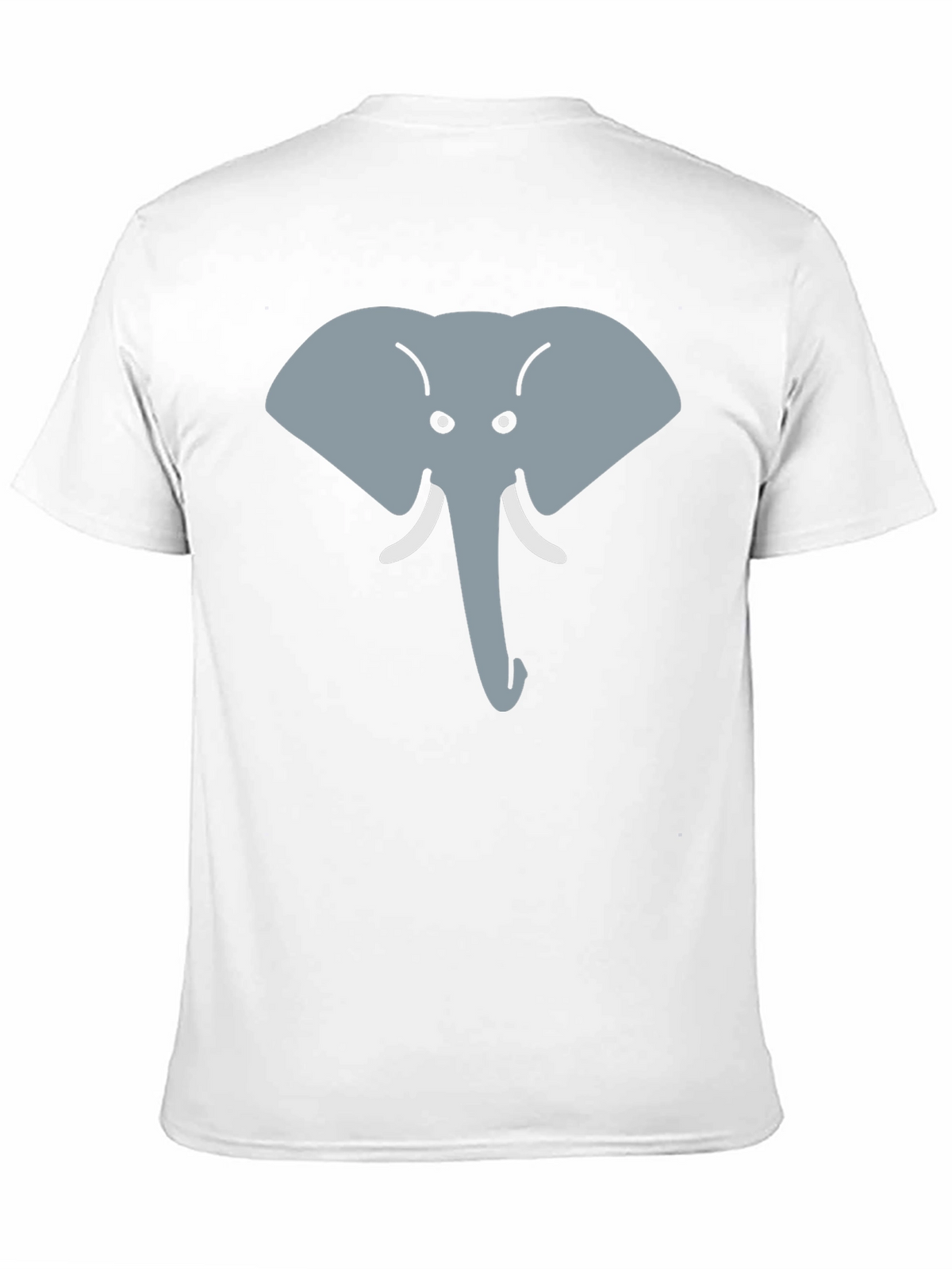 Elephant Face Graphic Tee - Cute Animal Design