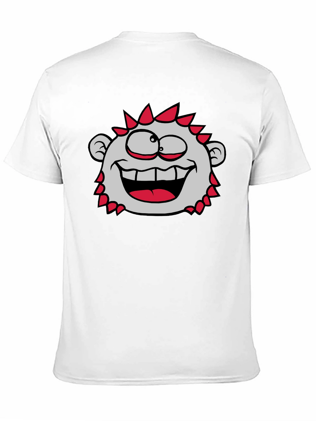 Fun Cartoon Character T-Shirt - Black Crew Neck Tee