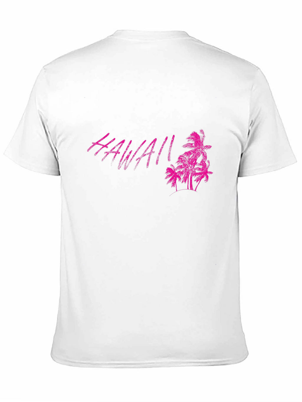 Hawaii Palm Tree Graphic Black T-Shirt