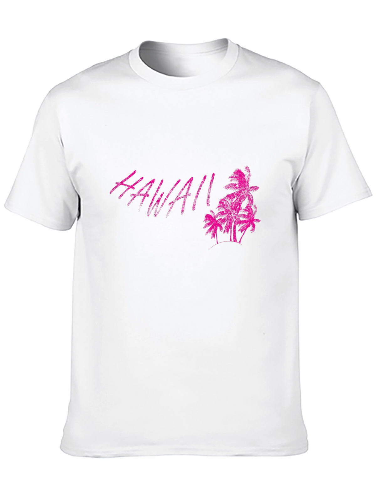 Hawaii Palm Tree Graphic Black T-Shirt