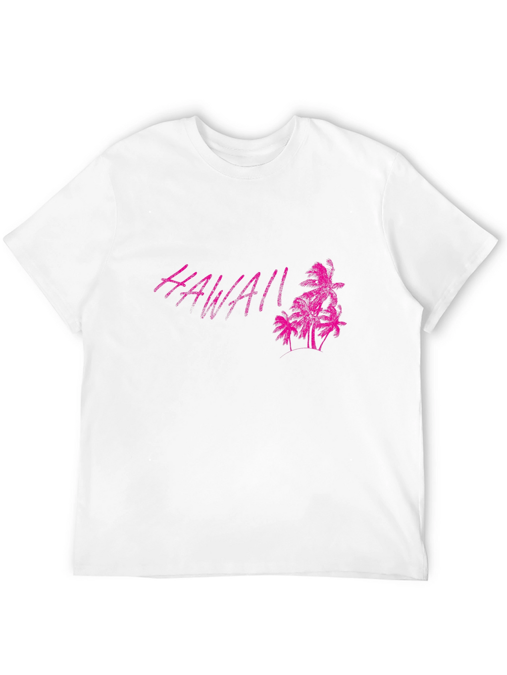 Hawaii Palm Tree Graphic Black T-Shirt