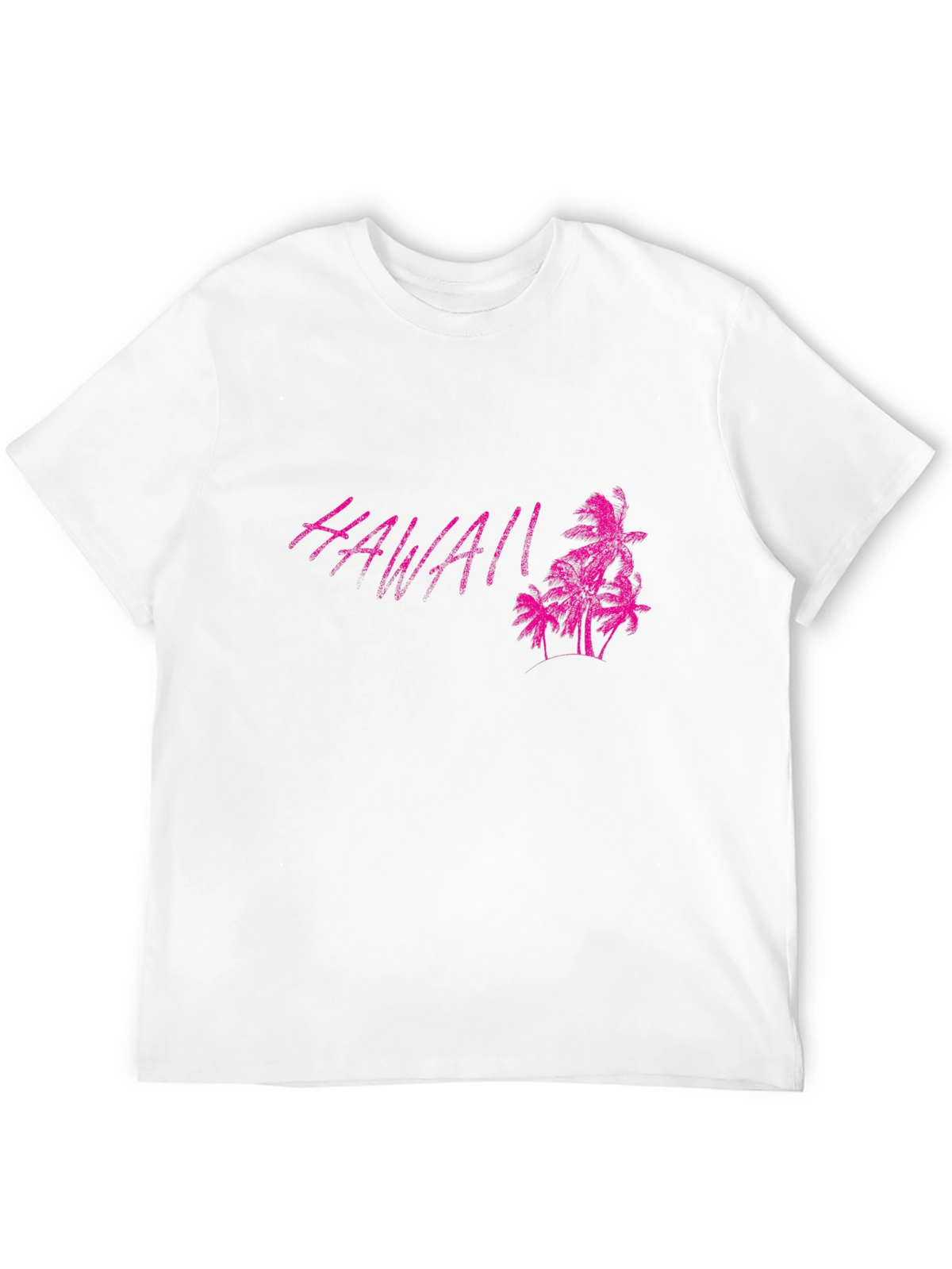 Hawaii Palm Tree Graphic Black T-Shirt