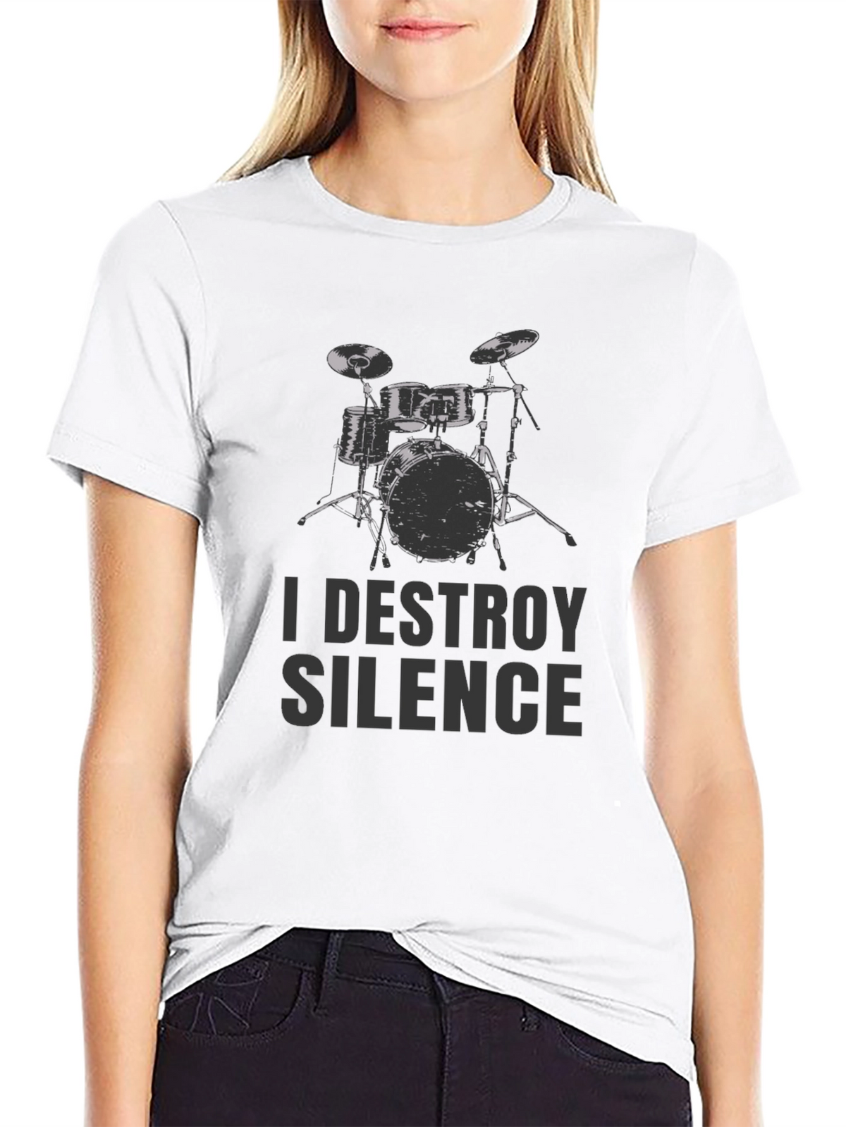 I Destroy Silence Drummer Tee