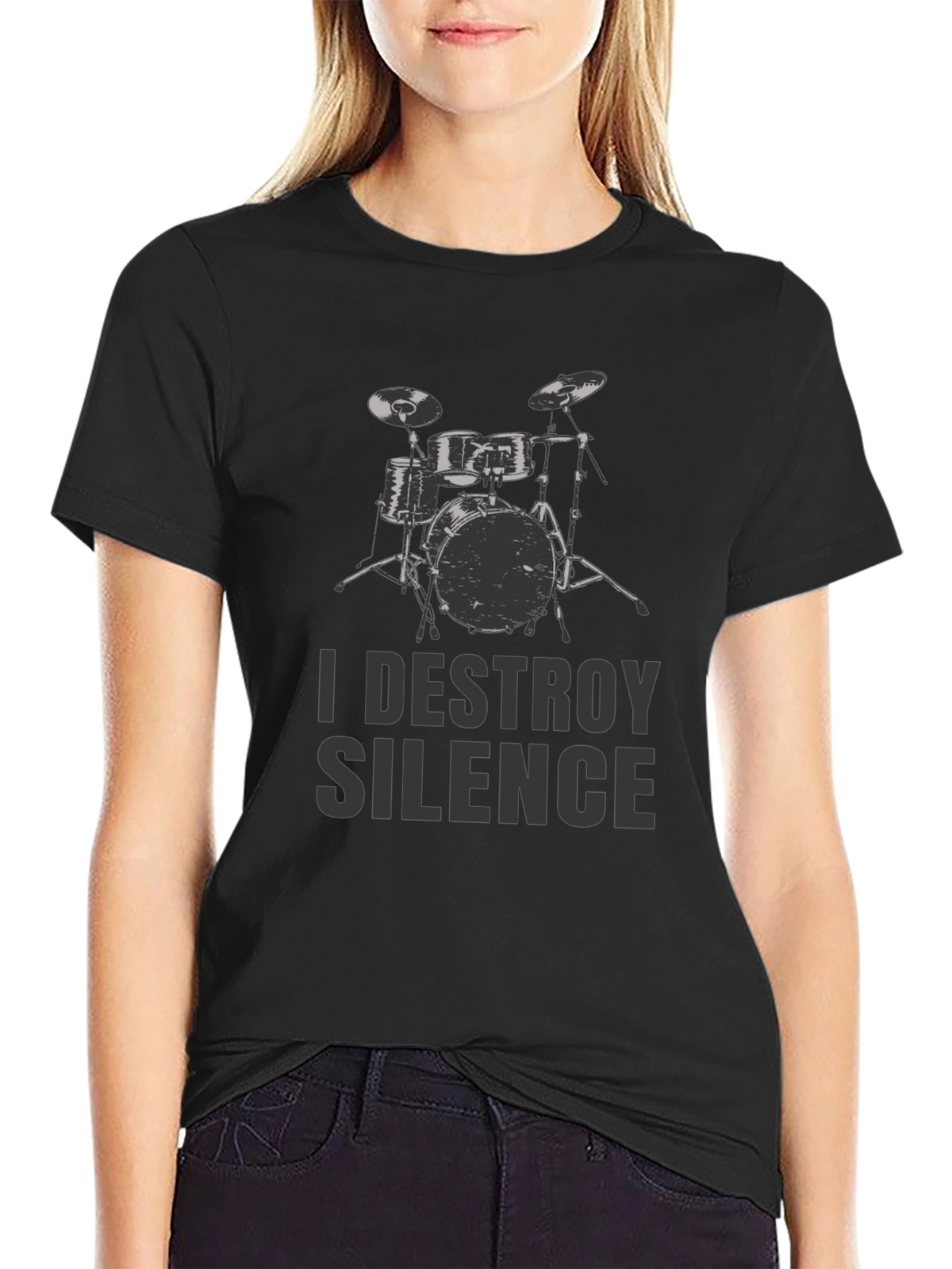 I Destroy Silence Drummer Tee