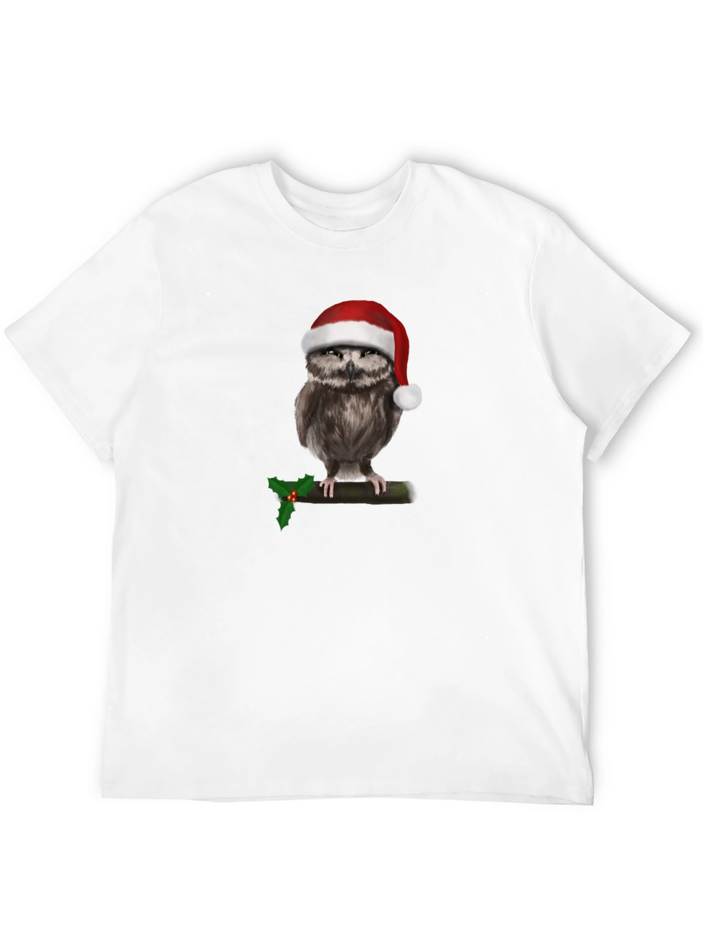 Festive Owl Christmas T-Shirt