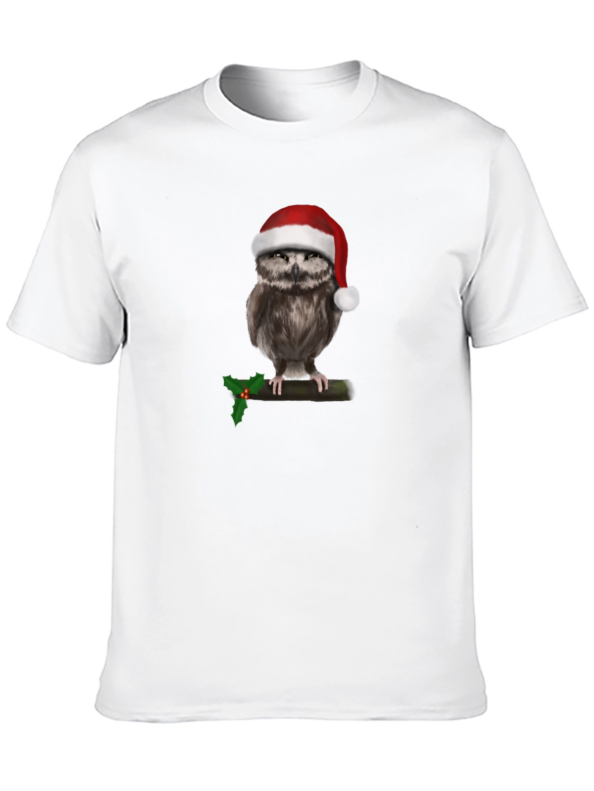Festive Owl Christmas T-Shirt