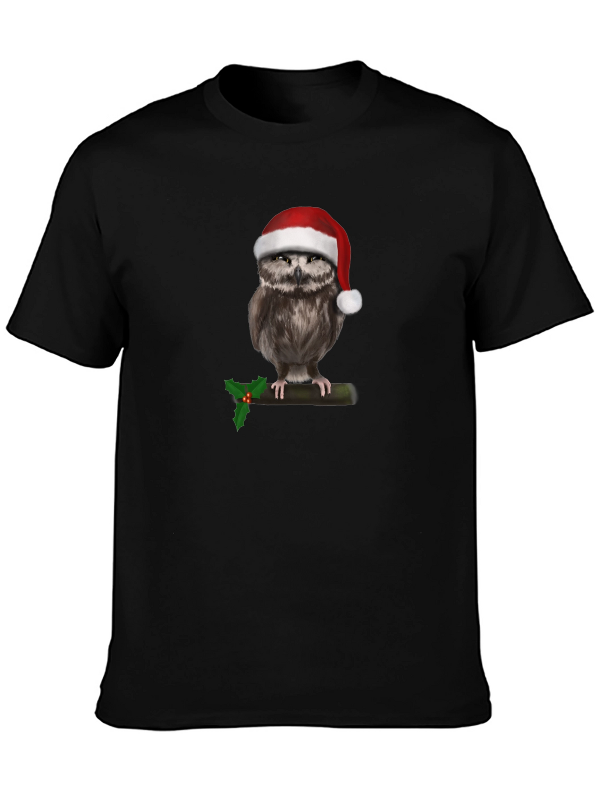 Festive Owl Christmas T-Shirt