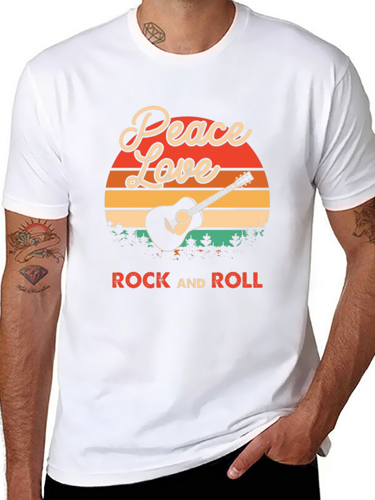 Peace Love Rock and Roll T-Shirt