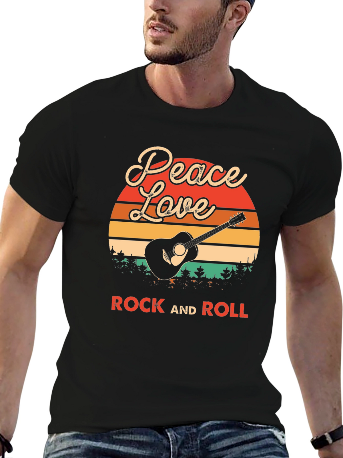 Peace Love Rock and Roll T-Shirt