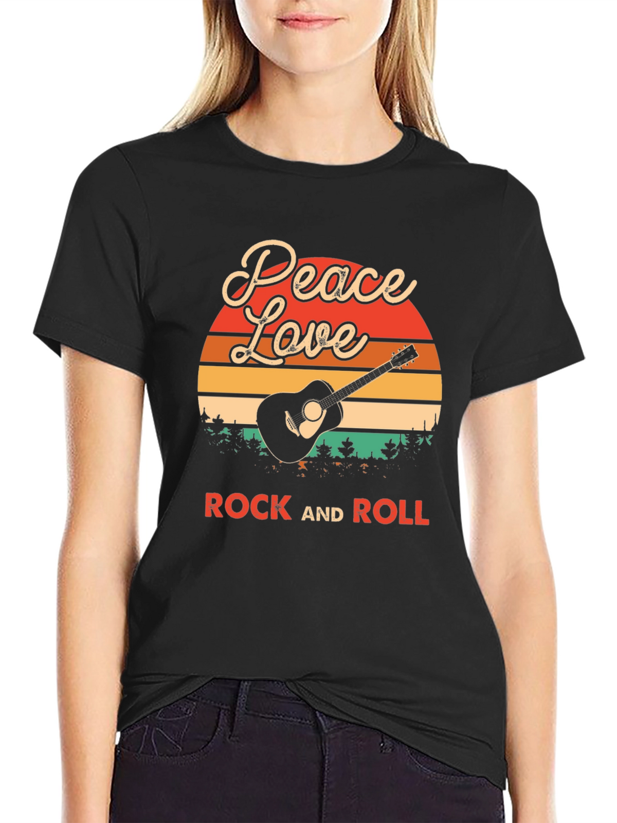 Peace Love Rock and Roll T-Shirt
