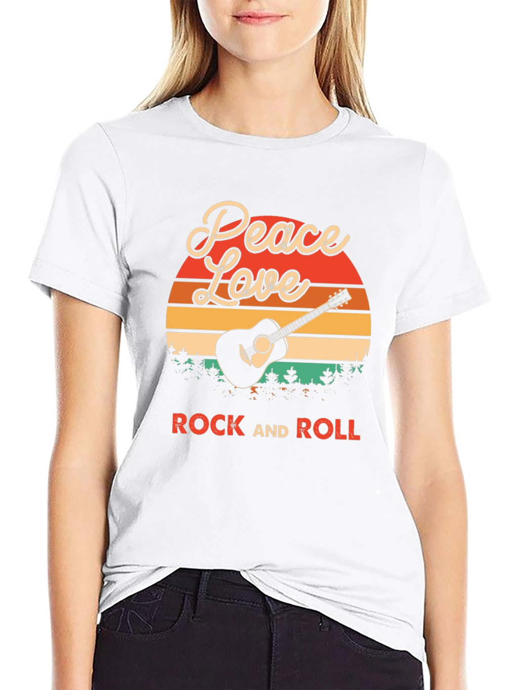 Peace Love Rock and Roll T-Shirt