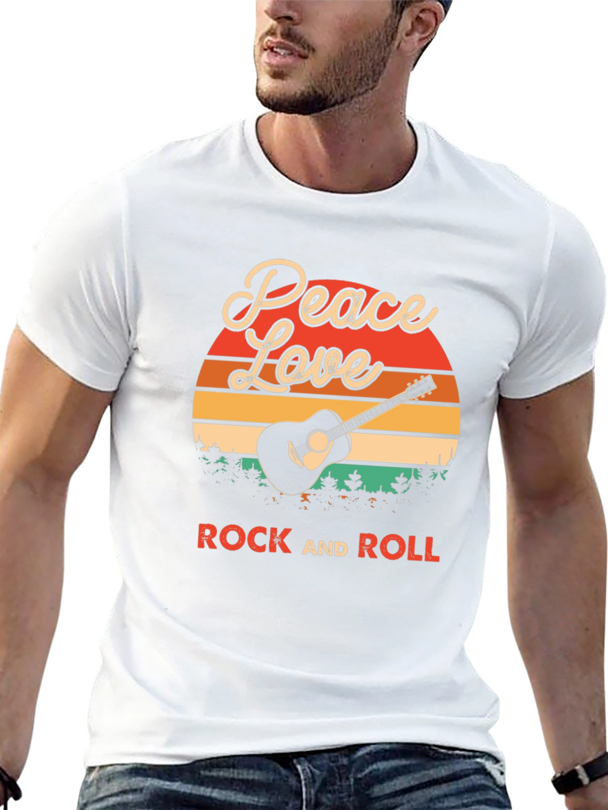 Peace Love Rock and Roll T-Shirt