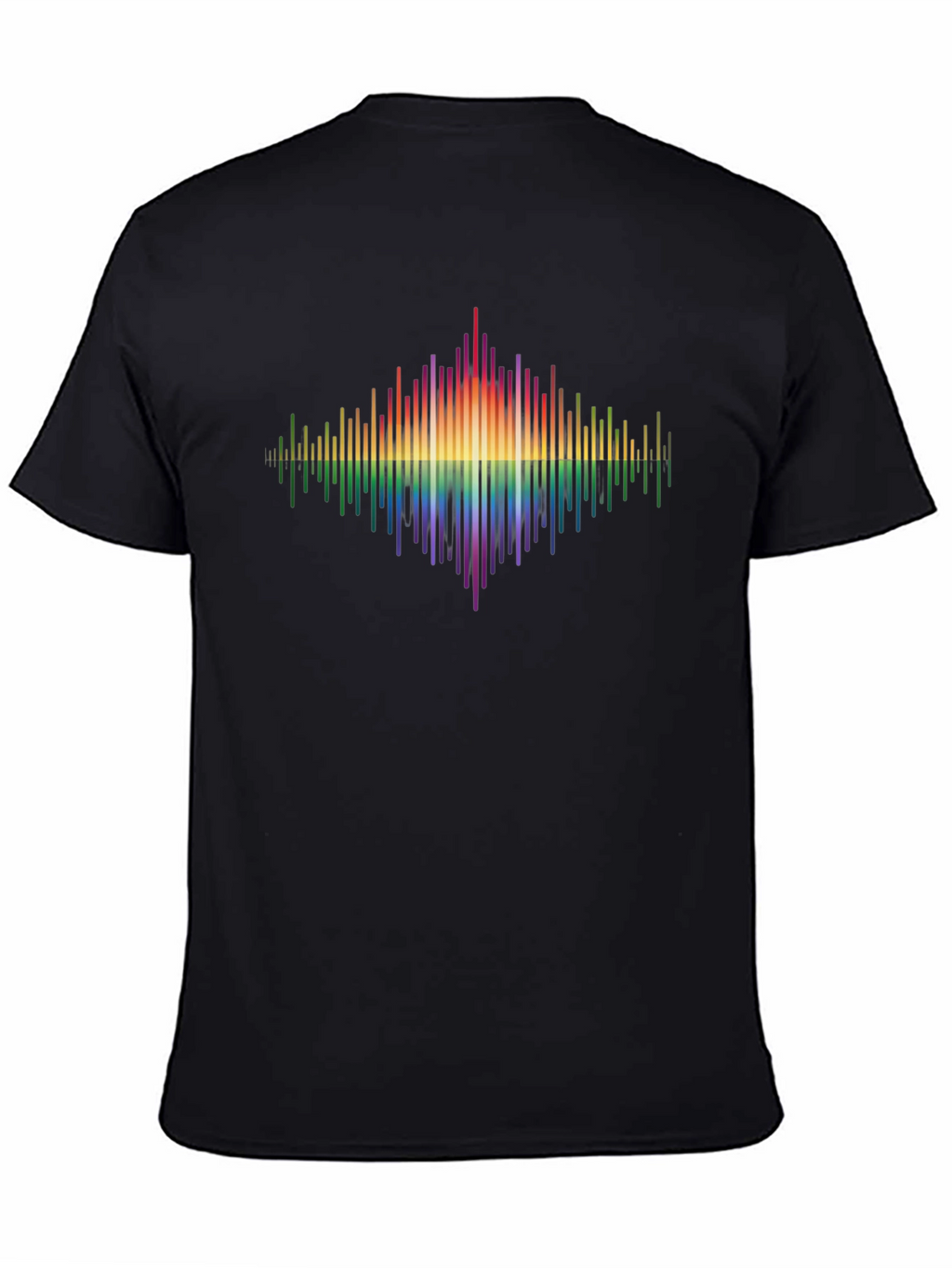 Rainbow Spectrum Graphic Tee - Black