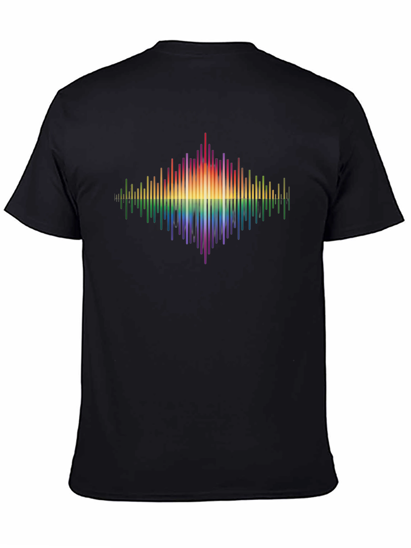 Rainbow Spectrum Graphic Tee - Black