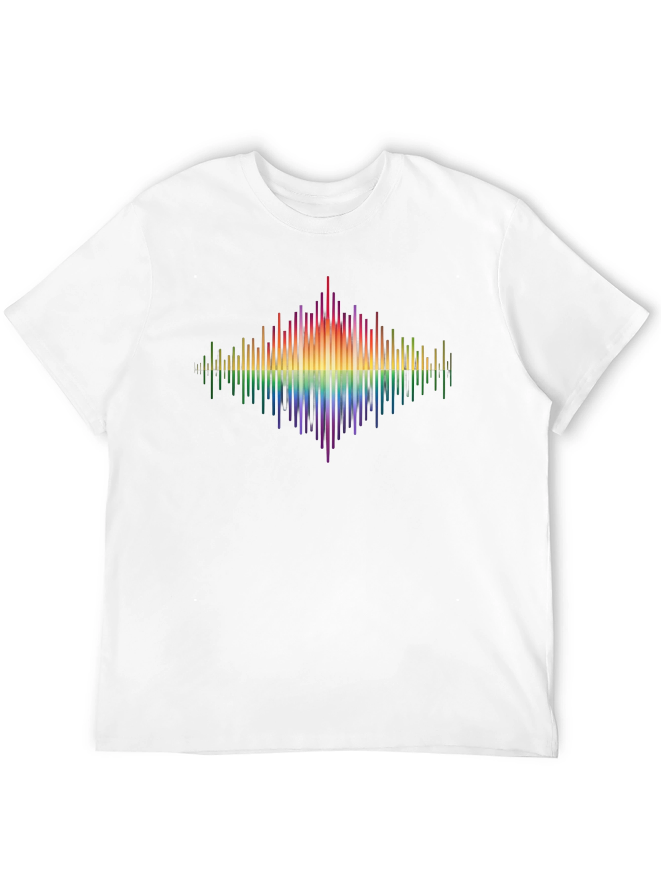 Rainbow Spectrum Graphic Tee - Black