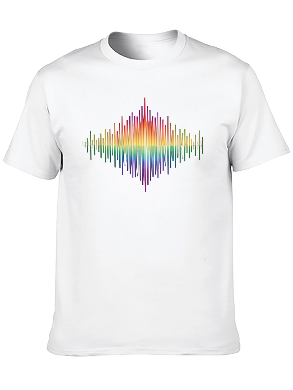 Rainbow Spectrum Graphic Tee - Black