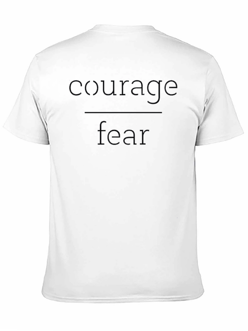 Courage Over Fear Black Graphic T-Shirt