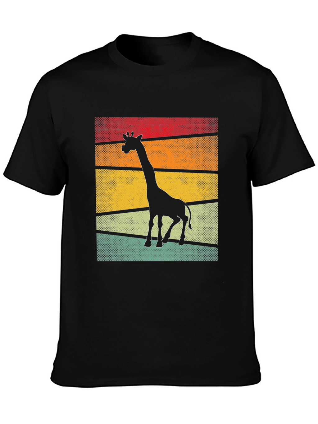 Retro Giraffe Silhouette T-Shirt