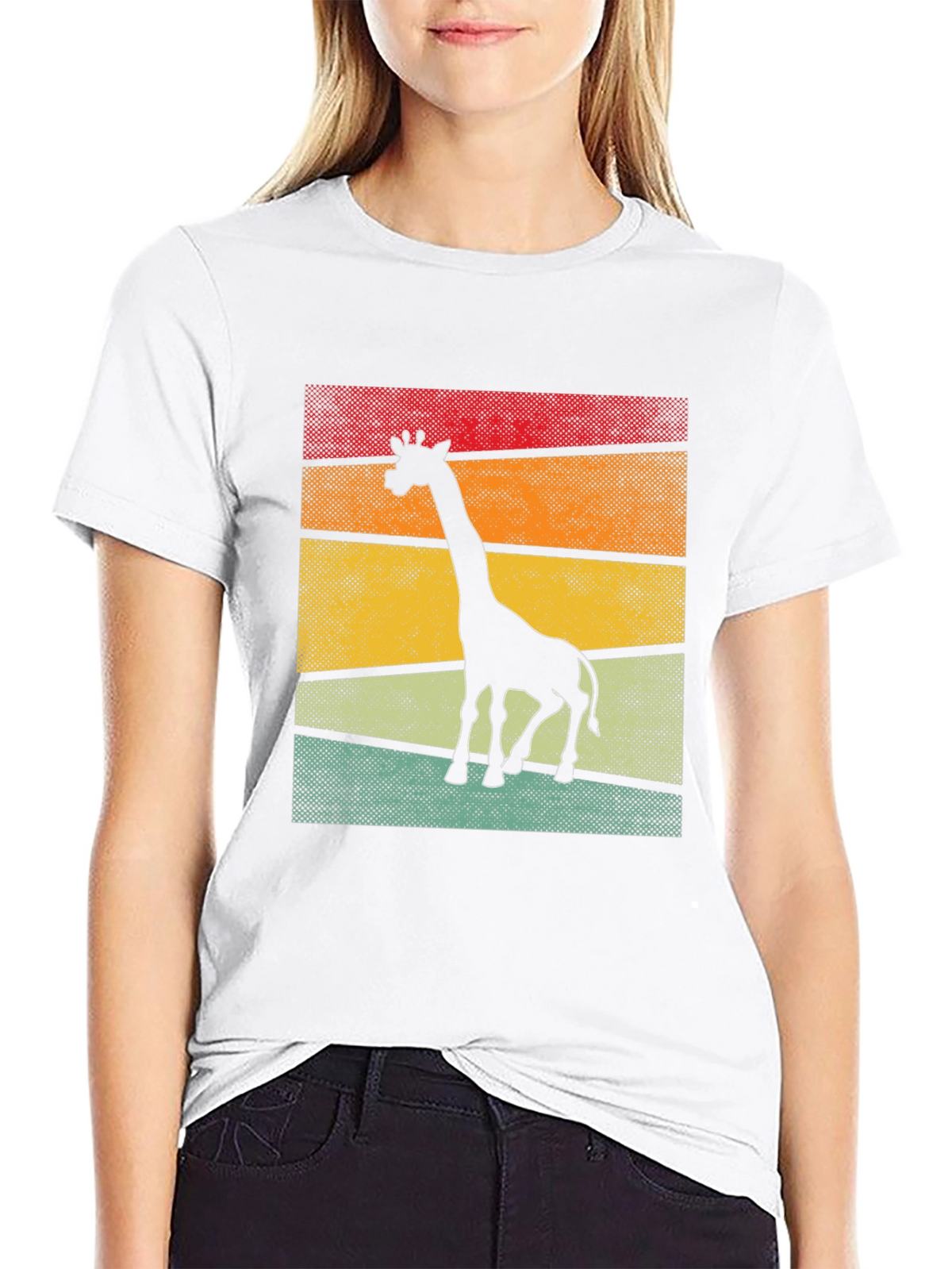 Retro Giraffe Silhouette T-Shirt