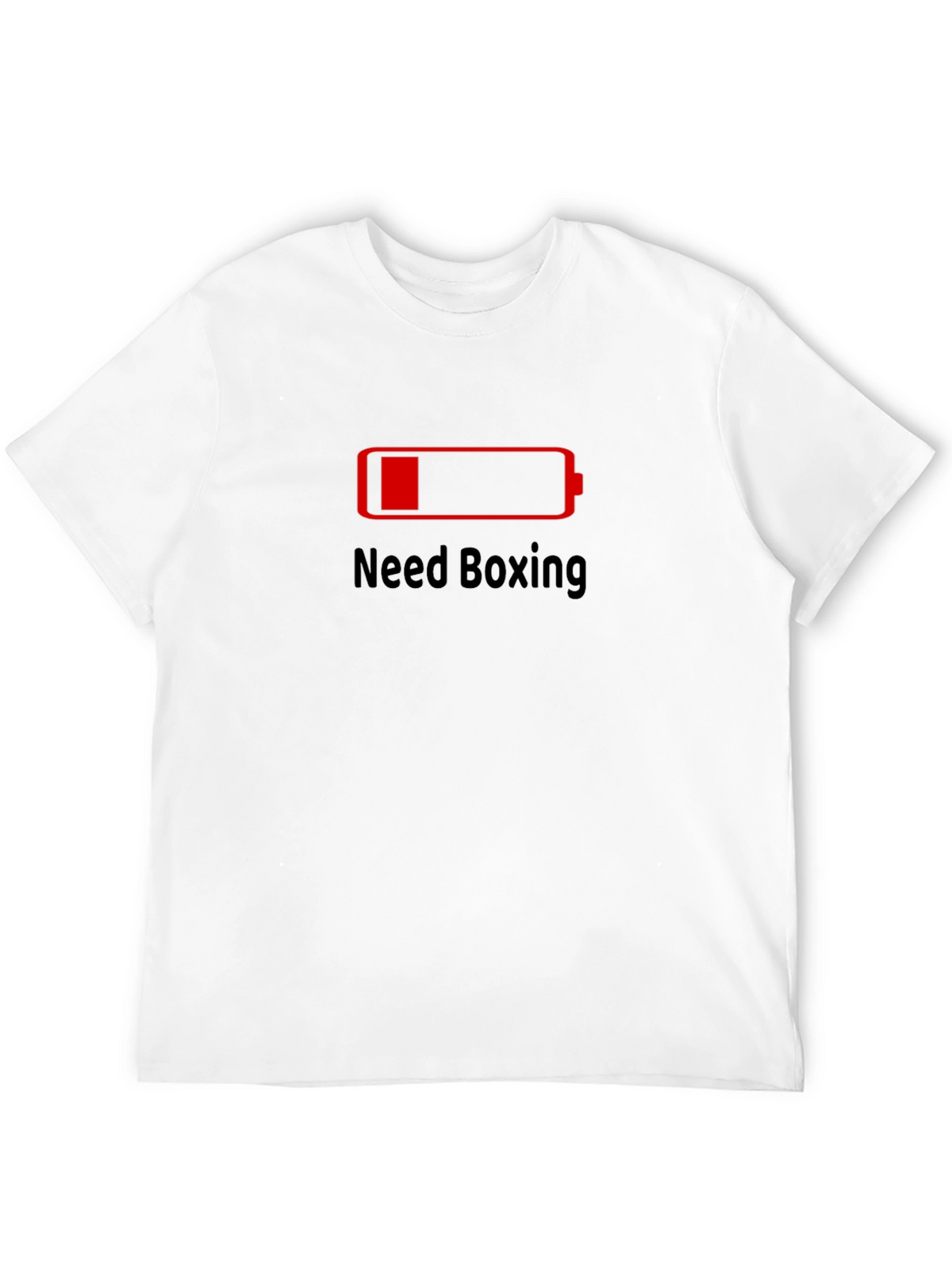Need Boxing Low Battery Black T-Shirt