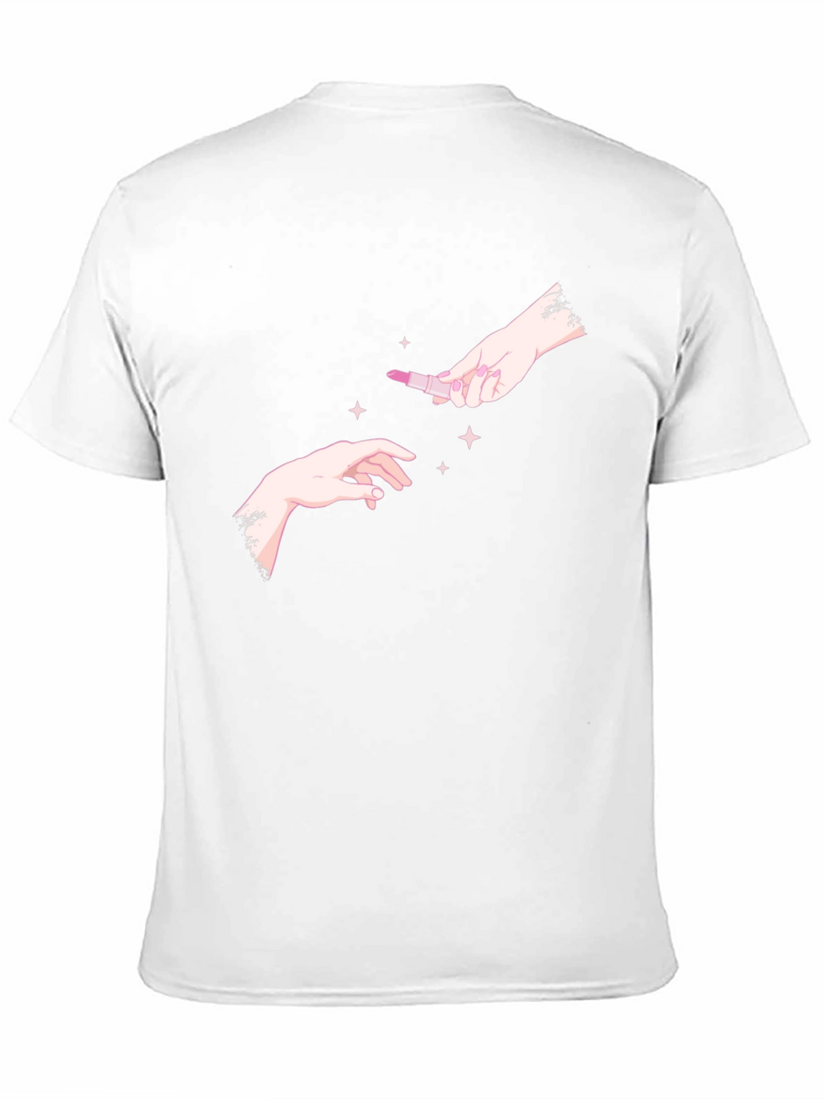 Hands & Lipstick Black T-Shirt