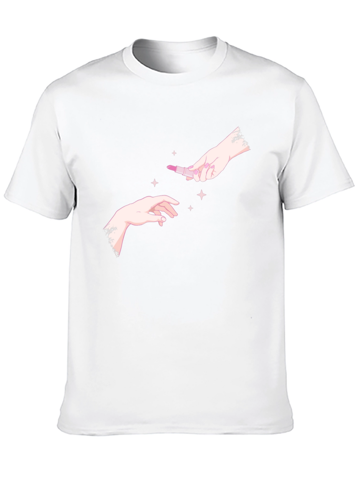 Hands & Lipstick Black T-Shirt