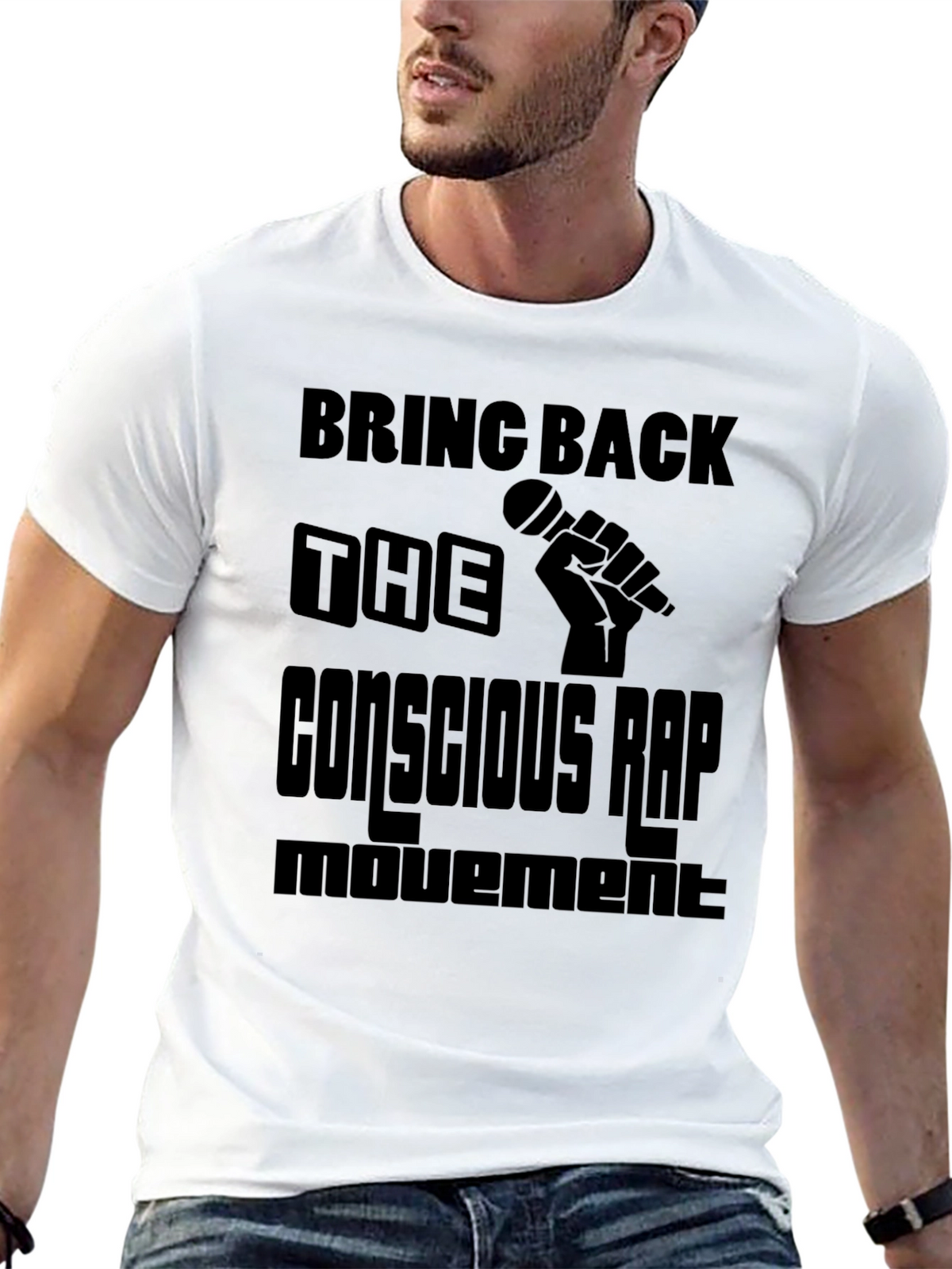 Conscious Rap Movement Black T-Shirt