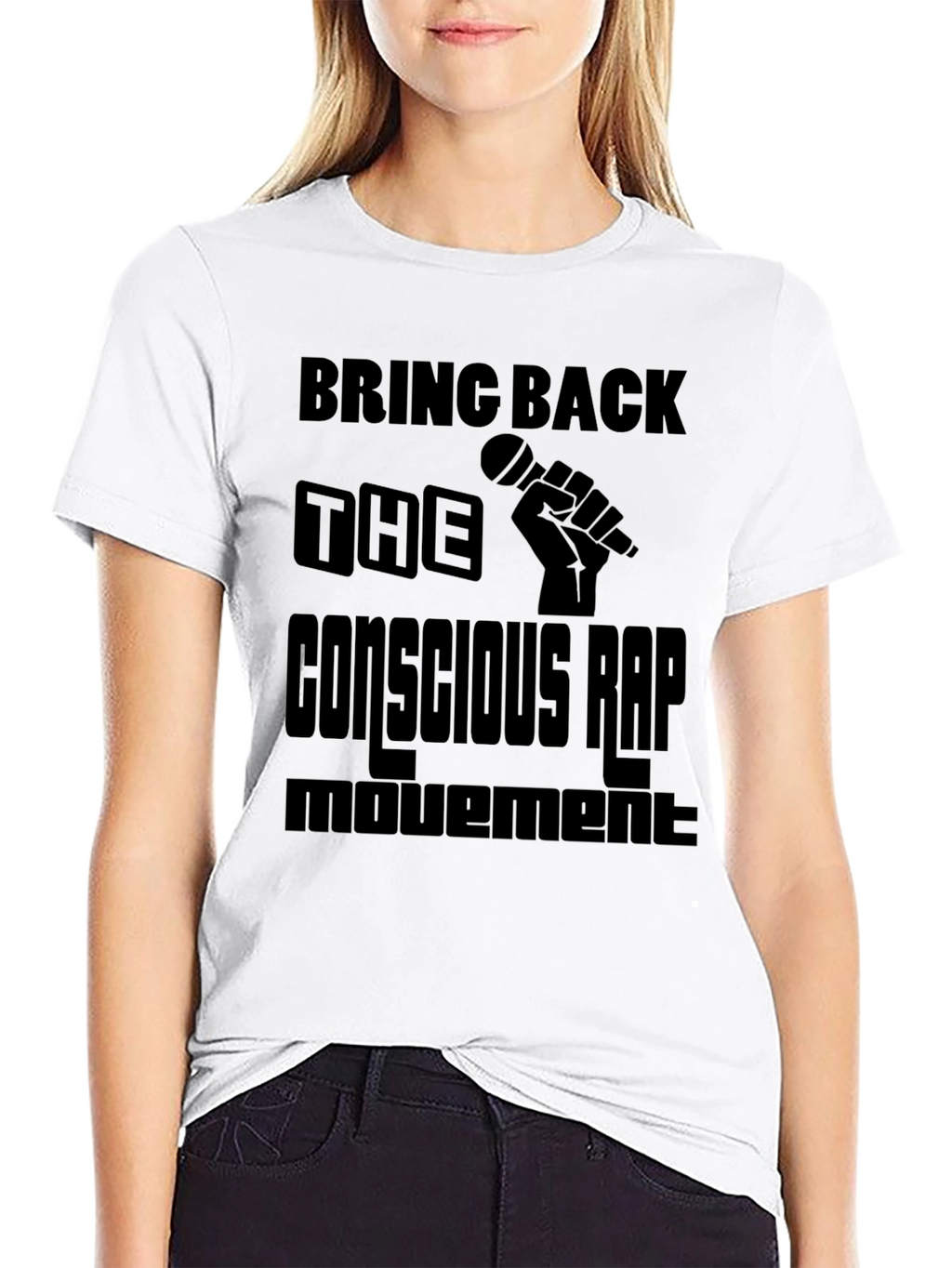 Conscious Rap Movement Black T-Shirt