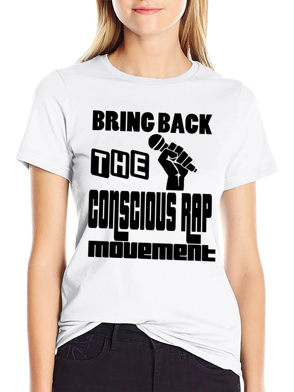 Conscious Rap Movement Black T-Shirt