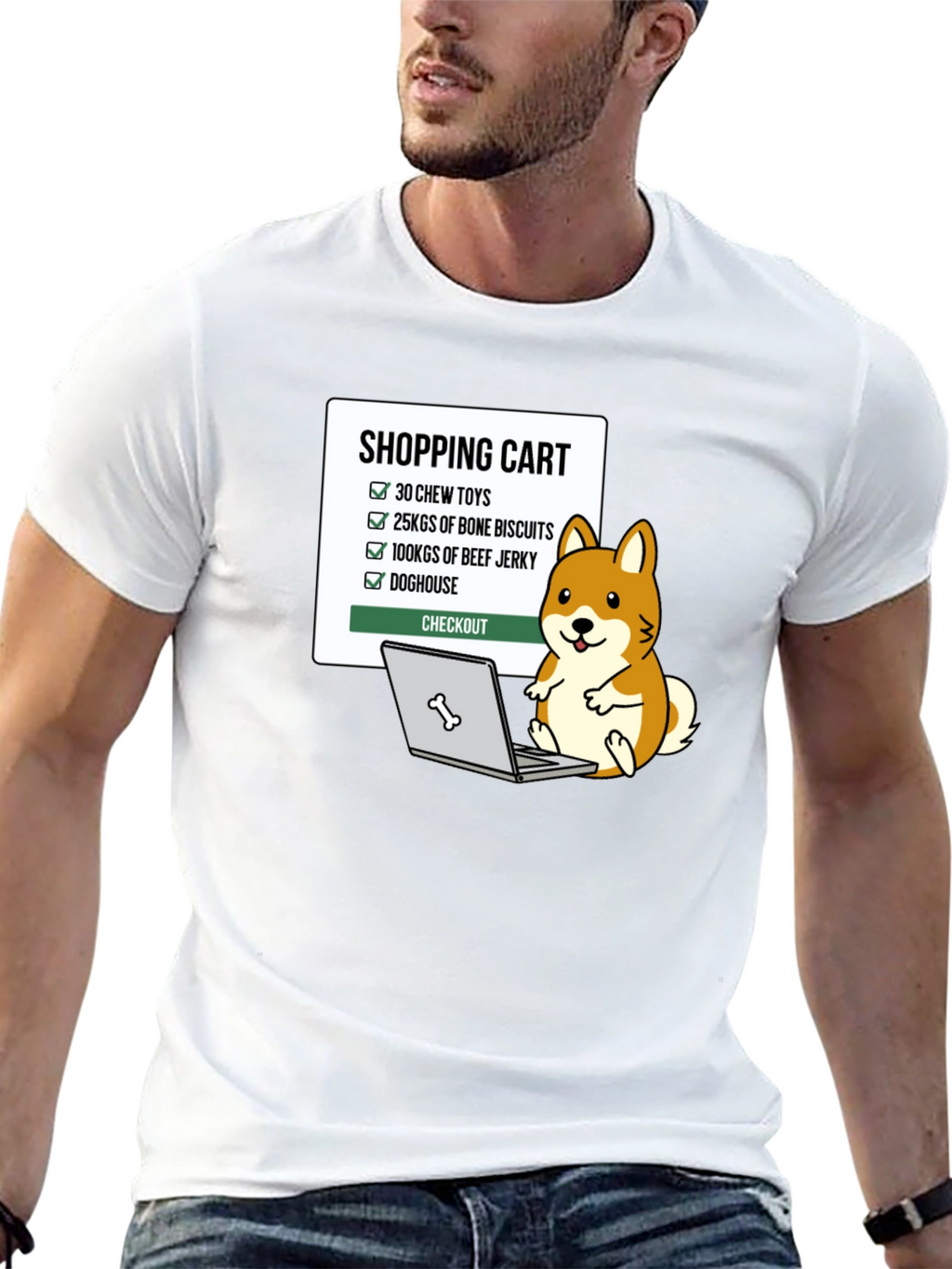 Dog Lover Shopping Cart T-Shirt