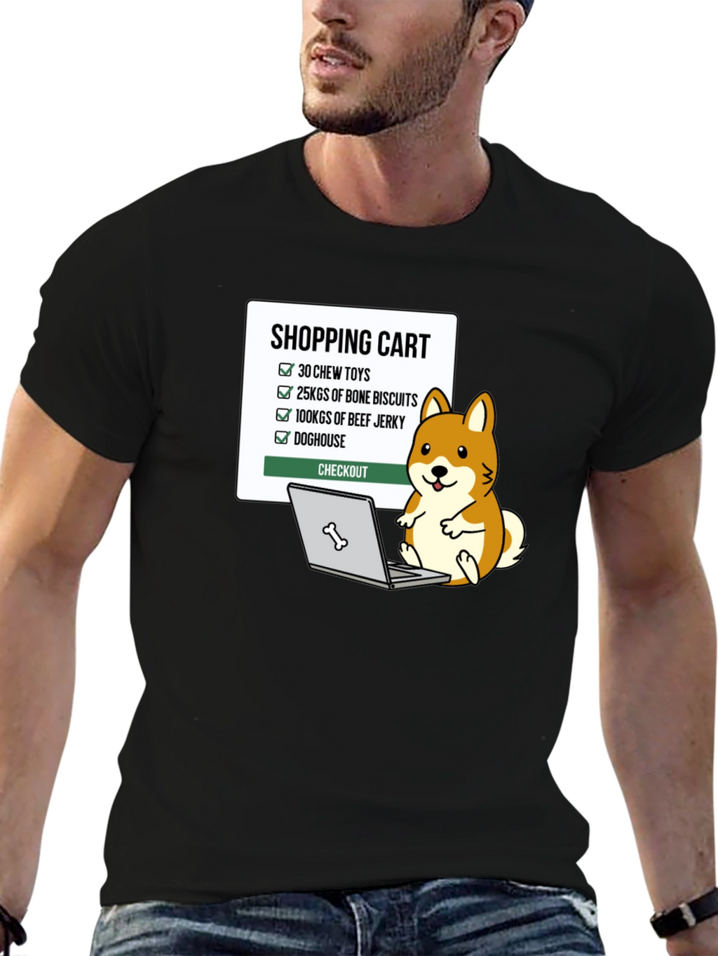 Dog Lover Shopping Cart T-Shirt