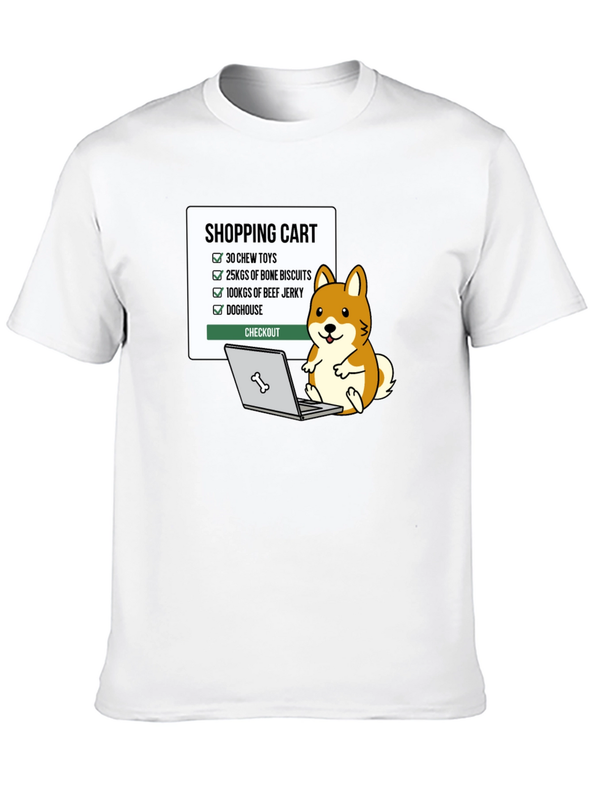 Dog Lover Shopping Cart T-Shirt
