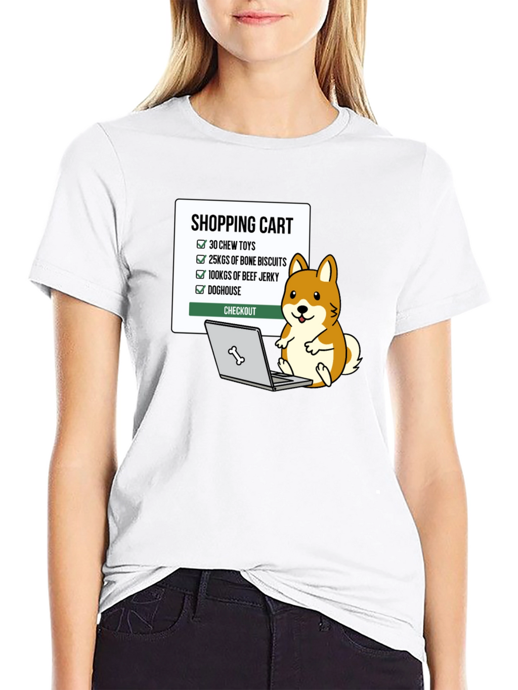 Dog Lover Shopping Cart T-Shirt